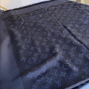 Louis Vuitton black monogram scarf/wrap
